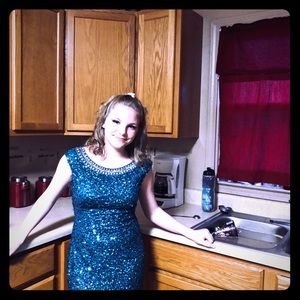 Sequence Green homecoming dress